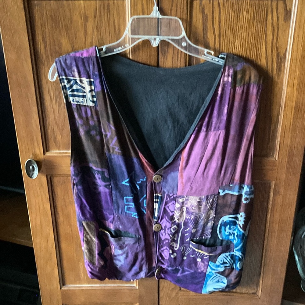 Multicolor Patchwork Women's Top - image 1